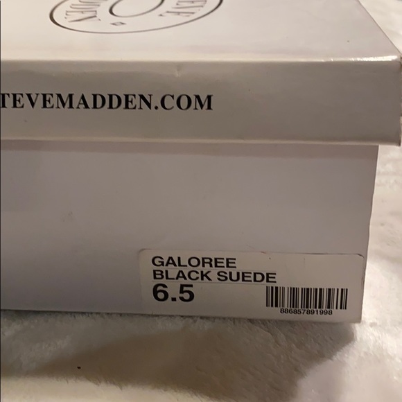 Steve Madden Black Suede Booties - Picture 9 of 10